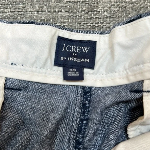 Excellent Condition, Men’s J.Crew Factory Navy Linen Shorts, Size 33 - Picture 2 of 5